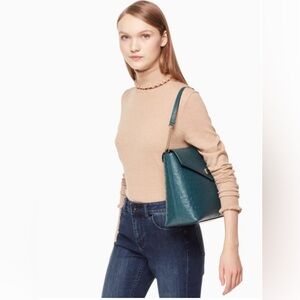 Kate Spade A LA Vita Ostrich Leena Embossed Leather bag - Emerforest